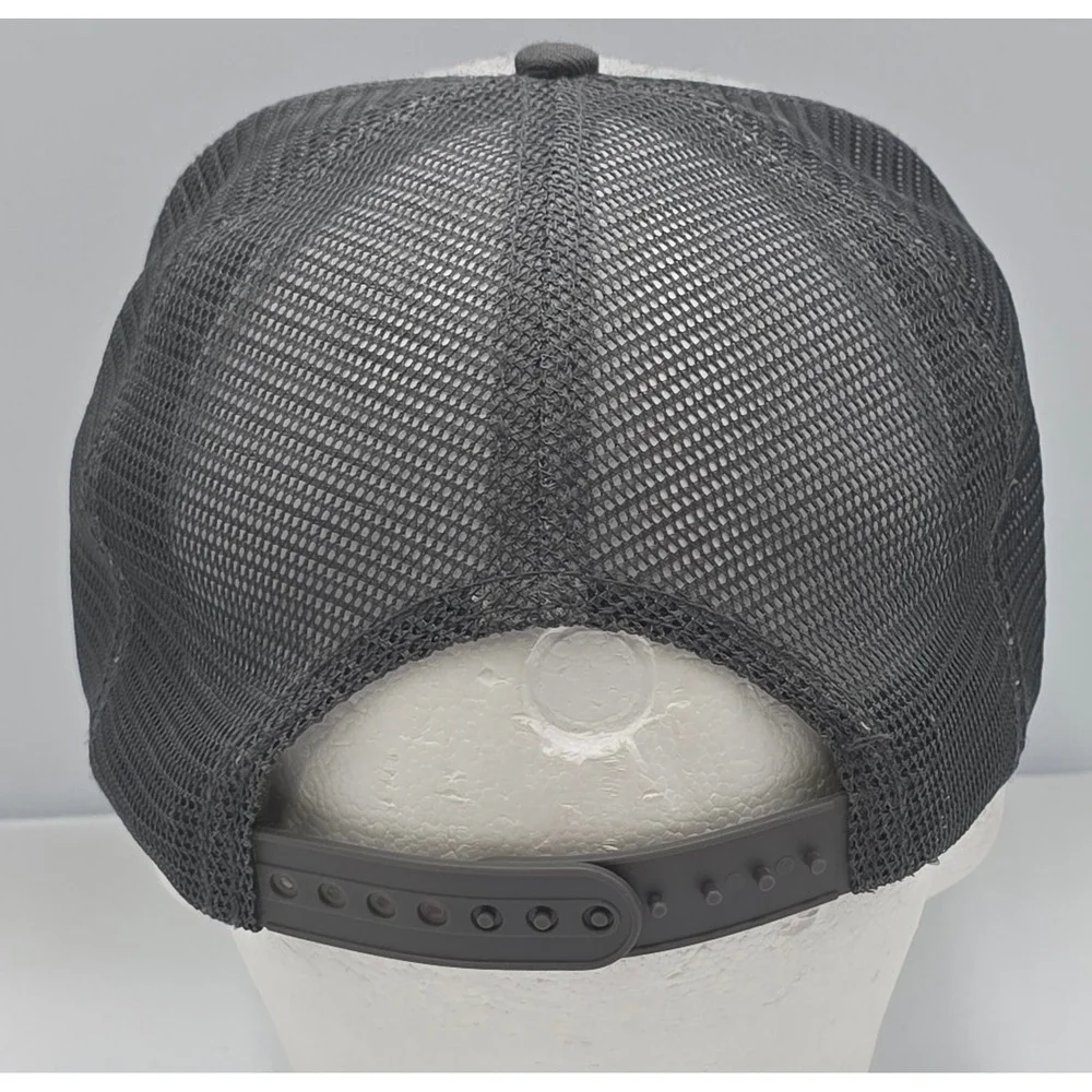 Topgolf Trucker Hat Grey Blue Snapback Mesh Flat Brim Cap Golf